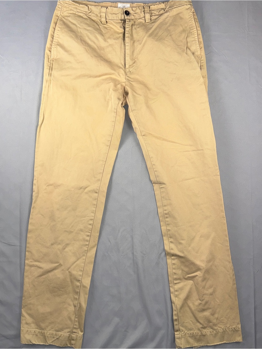 Sunspel Pants Mens 34x34 Beige Cotton Canvas Chino Straight Casual Regular Fit